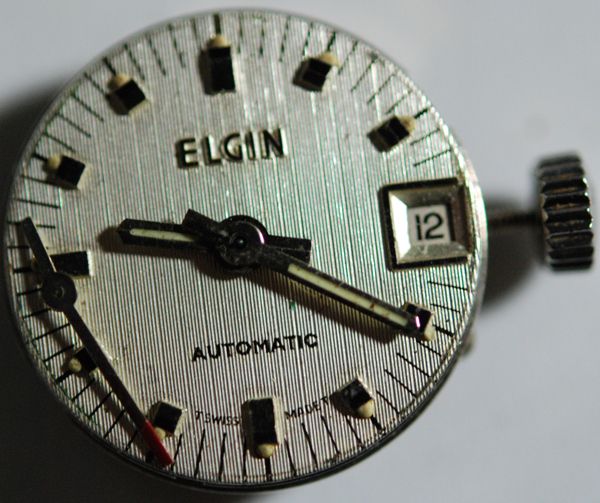 VTG ELGIN AUTOMATIC WRIST MOVEMENT 17J CAL 252 RUN #633  