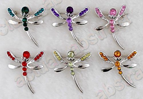 Brooch pin W acrylic alloy 36pcs wholesale  