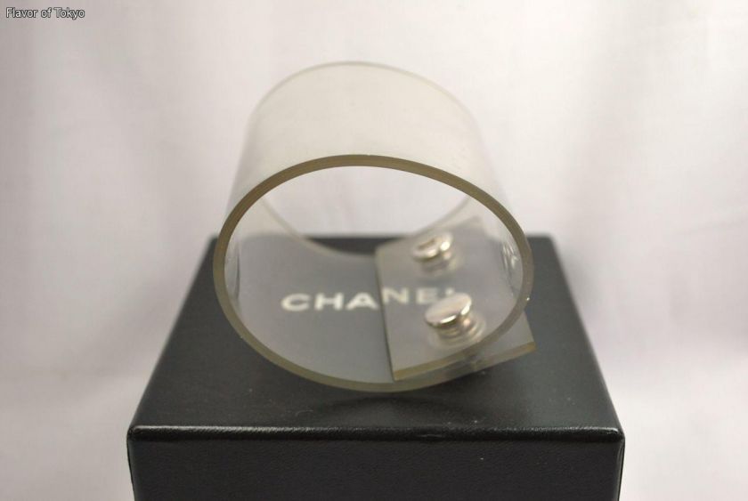 This is 100% authentic Chanel Clear See Through Bangle Bracelet 00C