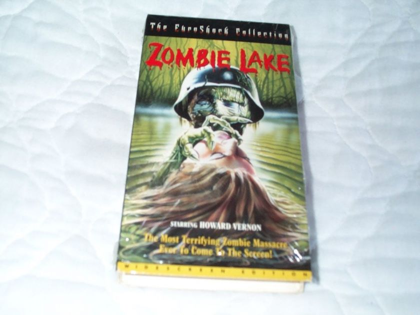 ZOMBIE LAKE VHS WS WIDESCREEN HORROR GORE NAZIS EUROSHOCK COLLECTION 