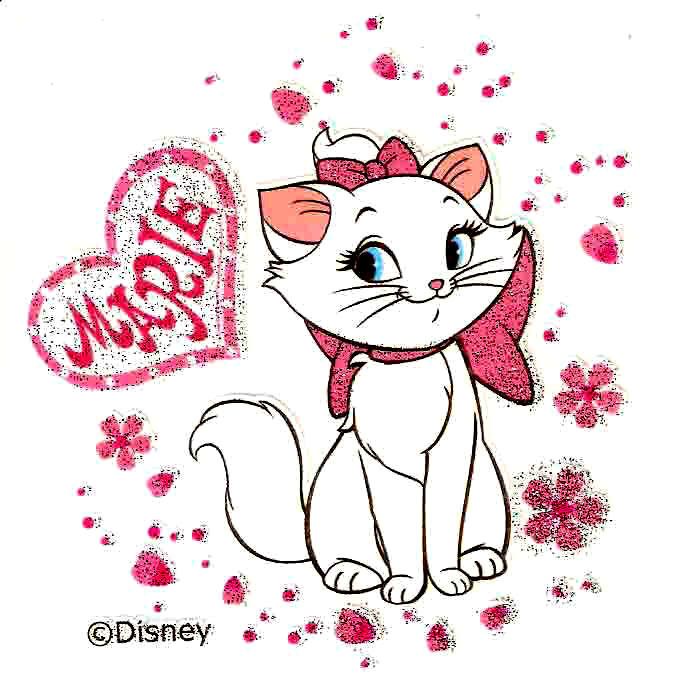 Aristocat Marie Cat Disney Tshirt Iron On Transfer  