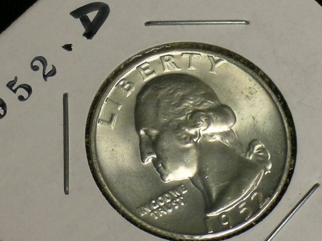 1952 D Very Ch.BU Washington Quarter (111 2)  