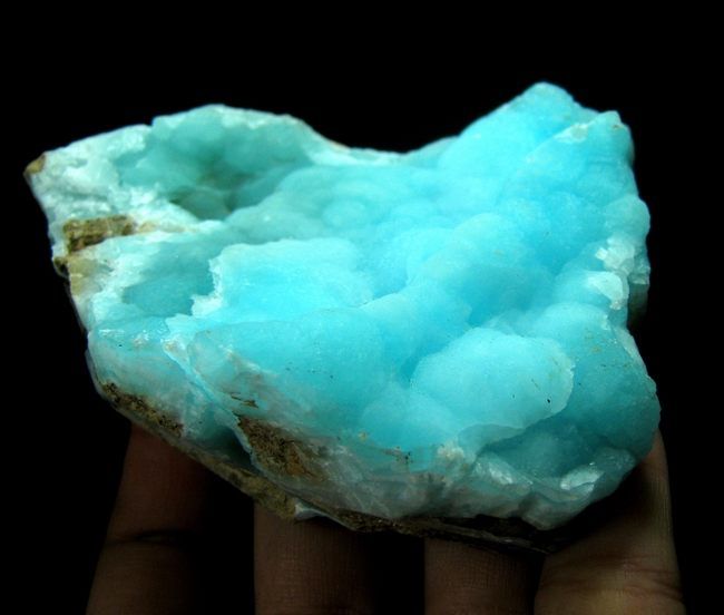 Blue Hemimorphite Crystal Crust Specimen hmyn2ie0122  