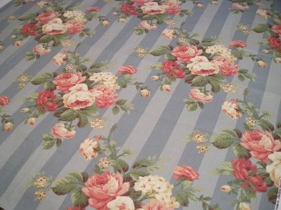 YRDS DECORATOR FABRIC~ROSES~Shabby~Cottage~Chic  