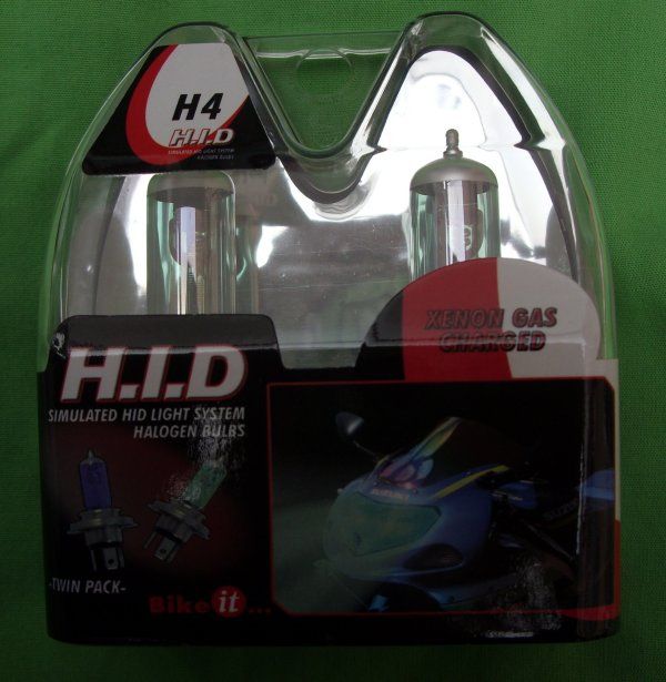 HEADLIGHT BULB H4 12v 100/80w P43 PAIR Green Tint 16GN  