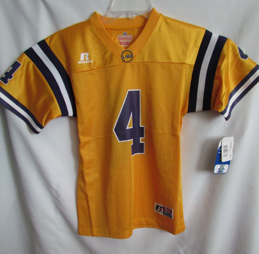 LSU Louisiana State University Tigers YOUTH Large Football Jersey Team 