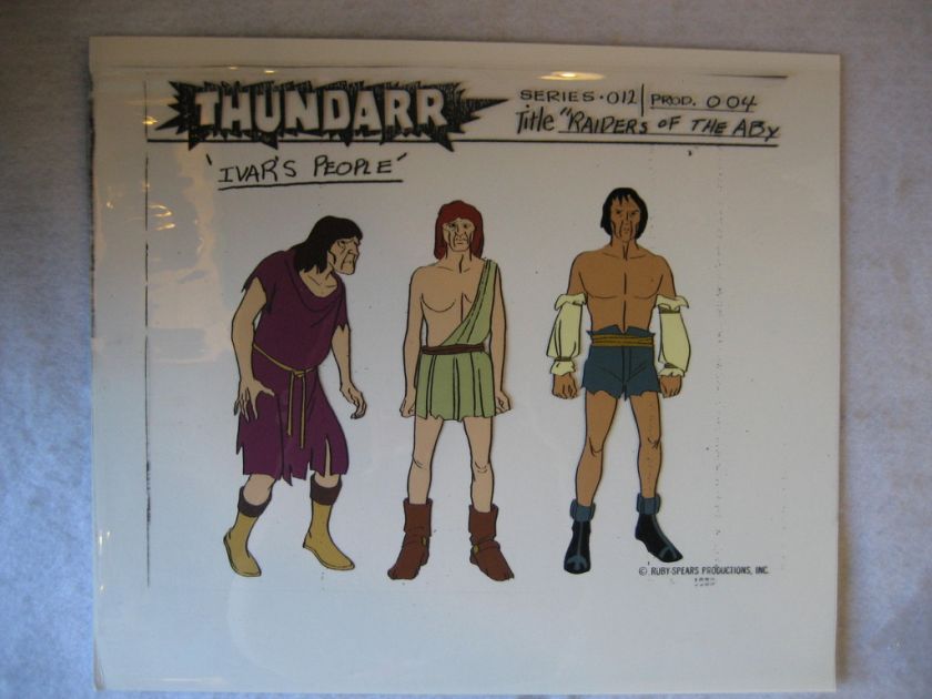   THE BARBARIAN animation cel 1980 cartoon show art nice   