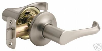 New Yale Woodland Levers   Dummies   Satin Nickel  