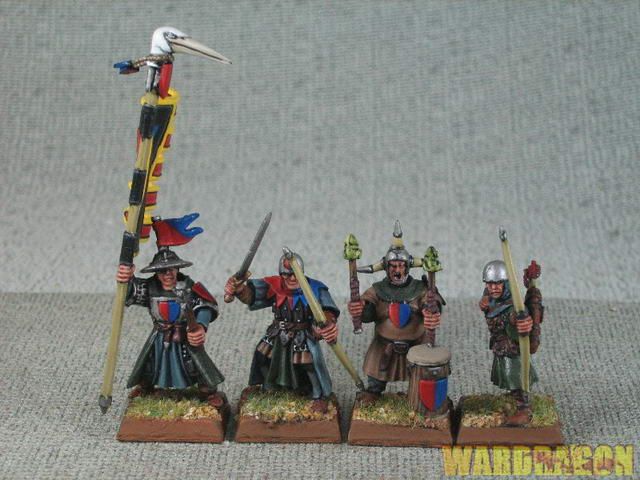 25mm Warhammer WDS painted Bretonnia Bowmen y5  