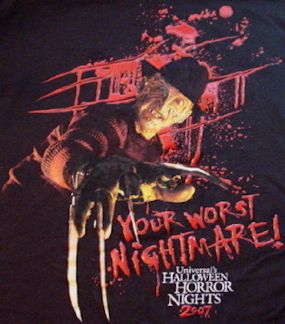   Studios HALLOWEEN HORROR NIGHTS 2007 XVII Tee T Shirt   XL  