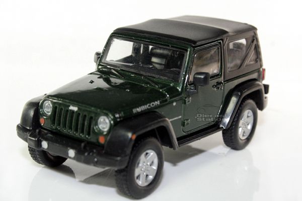 GREENLIGHT 2012 JEEP WRANGLER RUBICON 1/43 DIE CAST GREEN # 86023 W 