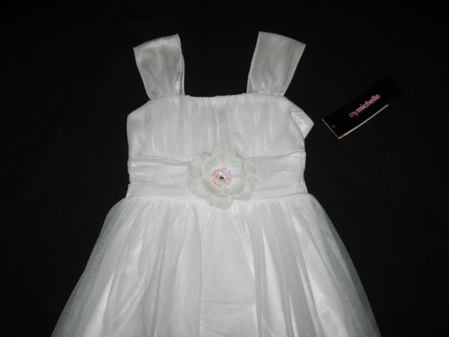 NEW FLOWER GIRL Tulle Bridal Wedding Summer Dress 7  