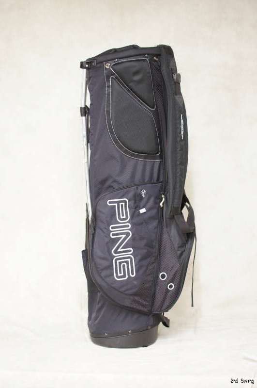 MINT Ping Hoofer Golf Bag Model C 1 Black   Lightweight Ping Stand Bag 