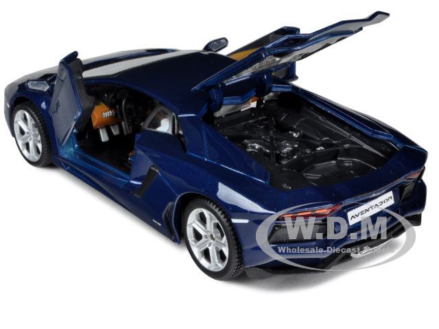   AVENTADOR LP700 4 BLUE 1/24 DIECAST CAR MODEL BY MAISTO 31210  