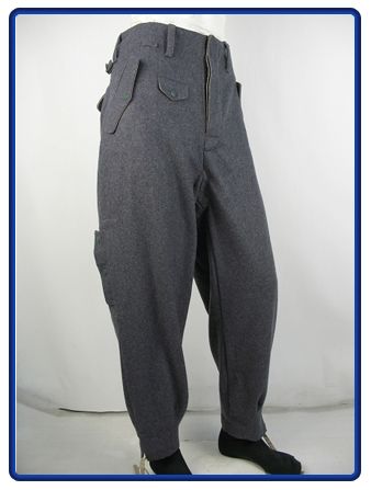 WW2 German Fallschirmjager Blue grey Jump Trousers L  