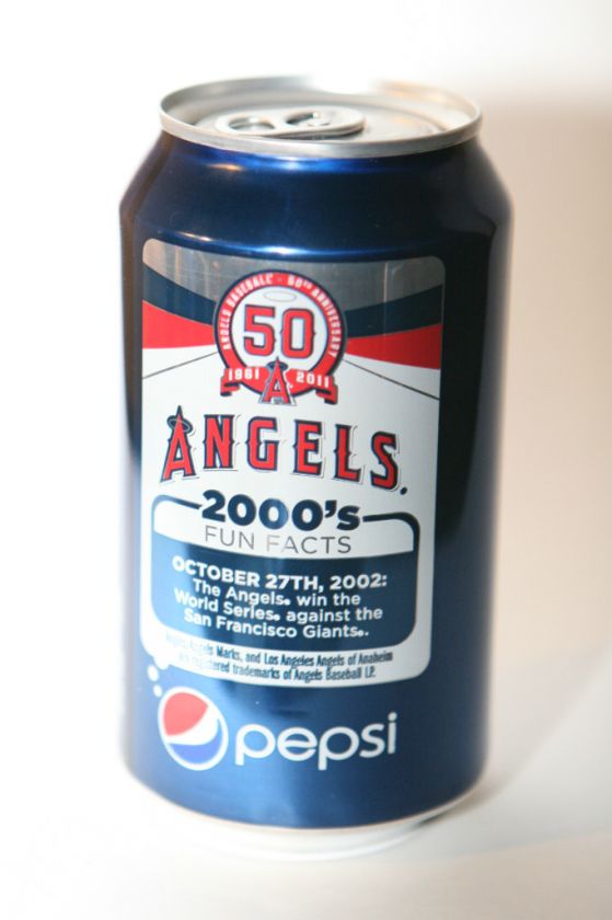   Baseball 50th Anniversary Pepsi Cola Can 2002 World Series Edition