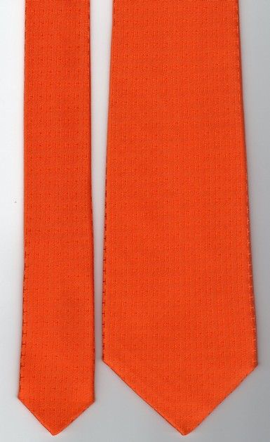   Signature Orange Façonnée Tie for World Expo 2010 Shanghai NEW BOX