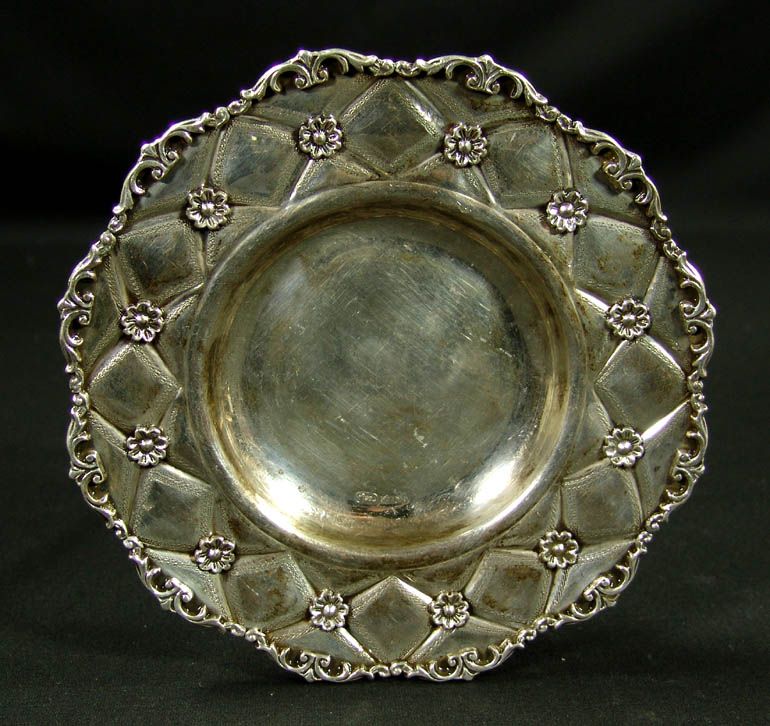 RARE JUDAICA HADAD BROTHERS STERLING SILVER KIDDUSH CUP GOBLET PLATE 