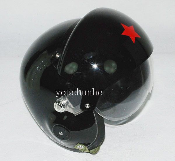 CHINESE MILITARY AIR FORCE JET PILOT FLIGHT HELMET BK 3890  