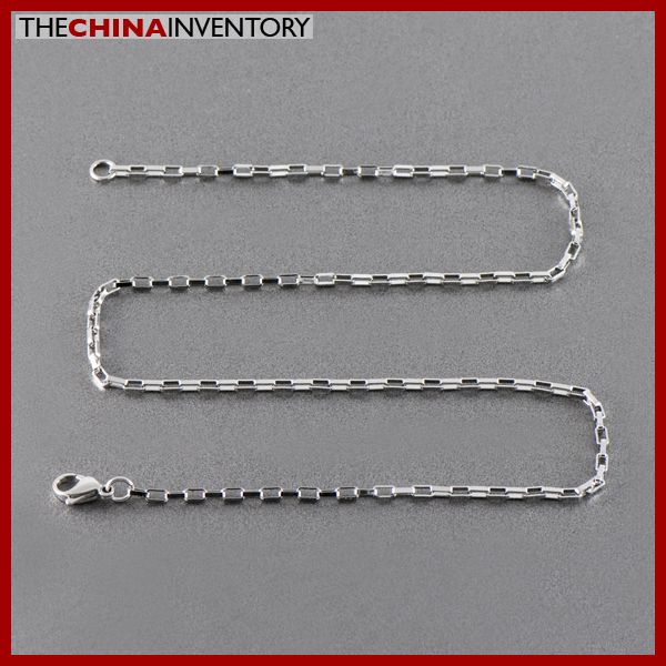 3MM 20 STAINLESS STEEL LONG BOX CHAIN NECKLACE N1215  