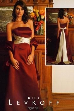 Bill Levkoff bridesmaid dress   Style #451  Eggplant  