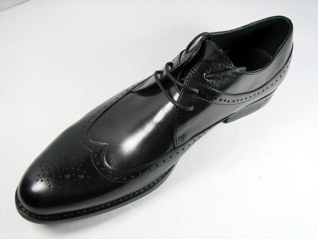 New Mens Real leather shoes Wing Tip Lace Up  