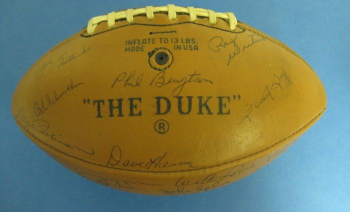 1969 Green Bay Packers 49 Signed/Autographed Football PSA/DNA Auto 