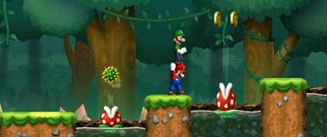 lush jungle teeming with piranha plants wigglers amid poisonous swamps