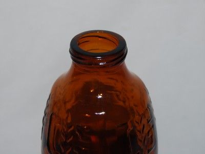   GENESEE Cream Ale 7 oz embossed brown glass beer bottle GENNY  