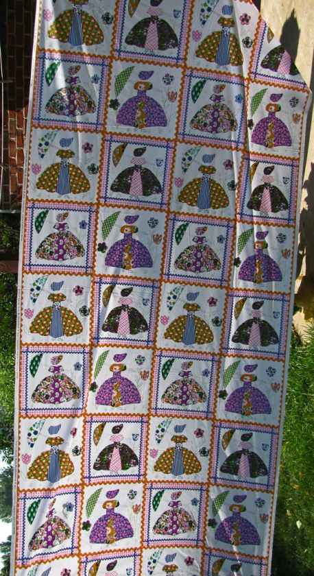 Vintage Bloomcraft Gloria Vanderbilt Designer Southern Belle Fabric 3 