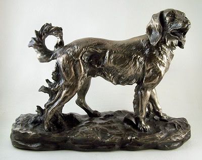 Collectable BRONZED GOLDEN RETRIEVER DOG Statue NEW  