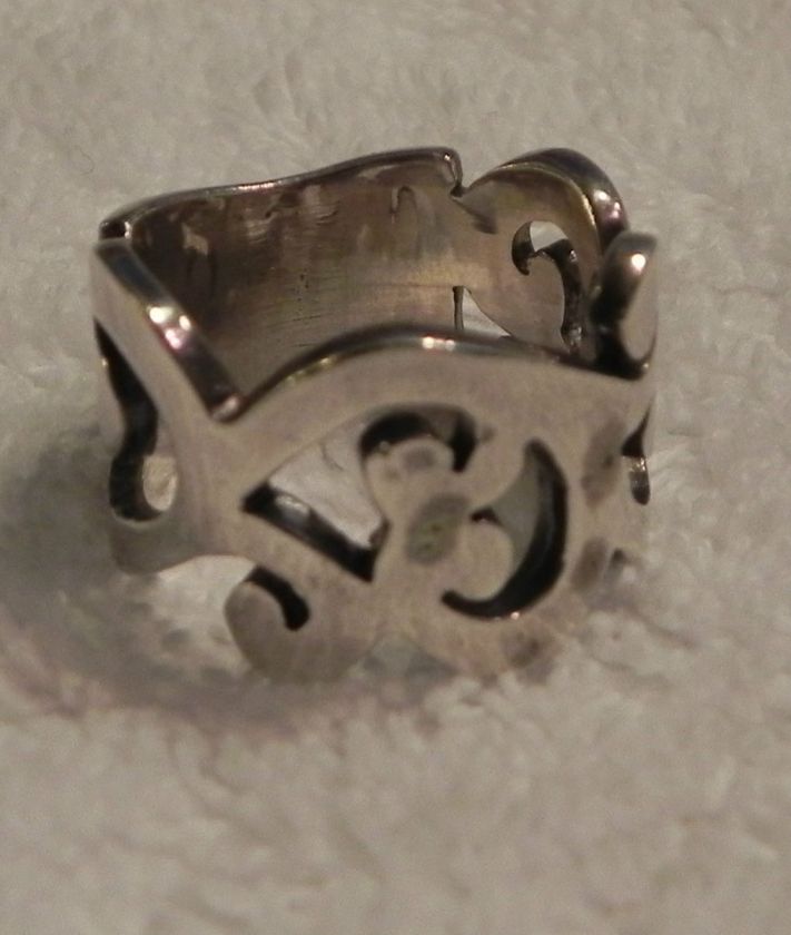 SILPADA R1200 Cut out .925 Sterling Silver Scroll Ring Size 7 RETIRED 