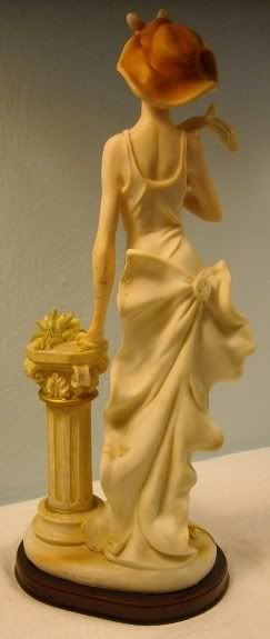 TALL ROMANTIC boudoir LADY STATUE sculpture ART figurine FLAPPER DOLL 