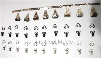 28 Pack HOOKS & EYES SET Sewing SMALL LARGE Bra Dress  