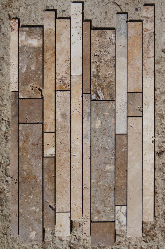 MOSAICO IN TRAVERTINO TRAVERTINE MOSAIC STONE MARMO  