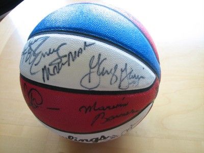 ABA Reunion Signed Basketball Signed by 23 Dr. J.,etc.  