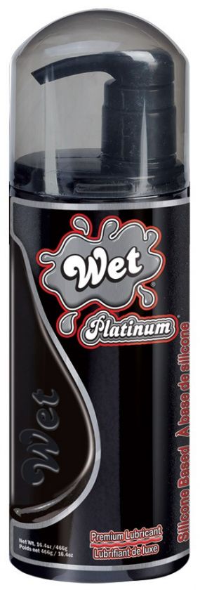 WET PLATINUM SILICONE MASSAGE LUBRICANT LUBE 16.4 oz  