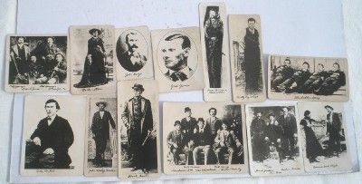 Lot 13 Old West Outlaw Cowboy Wanted Photos Pictures  