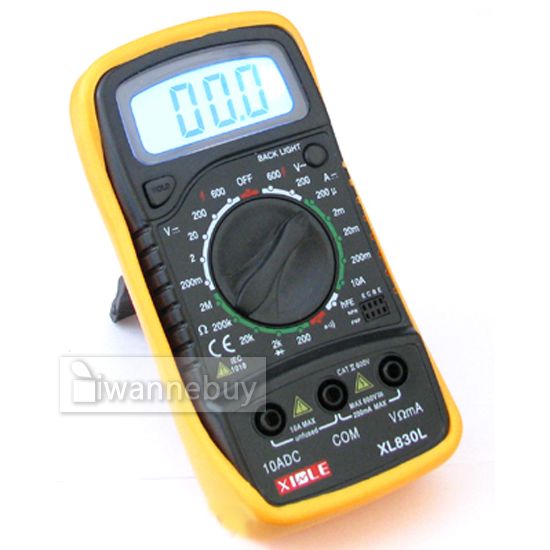 AC DC Digital Multimeter Voltage Load Ohm Amp Tester  