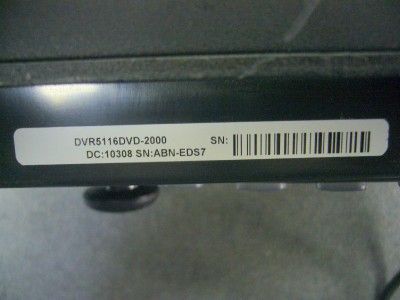 Pelco DVR5116DVD 2000 DVR Video Survailance Recorder  