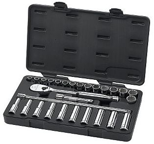 GearWrench 28 piece 1/2 inch Metric Socket Set, NEW  