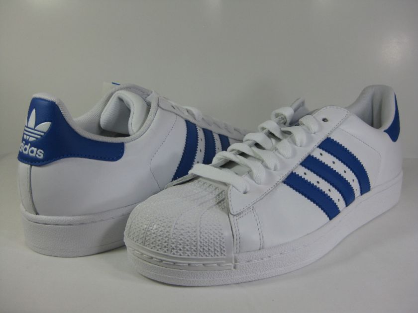 ADIDAS SUPERSTAR 2 WHITE/ROYAL WHITE  G17205  MENS ATHLETIC  