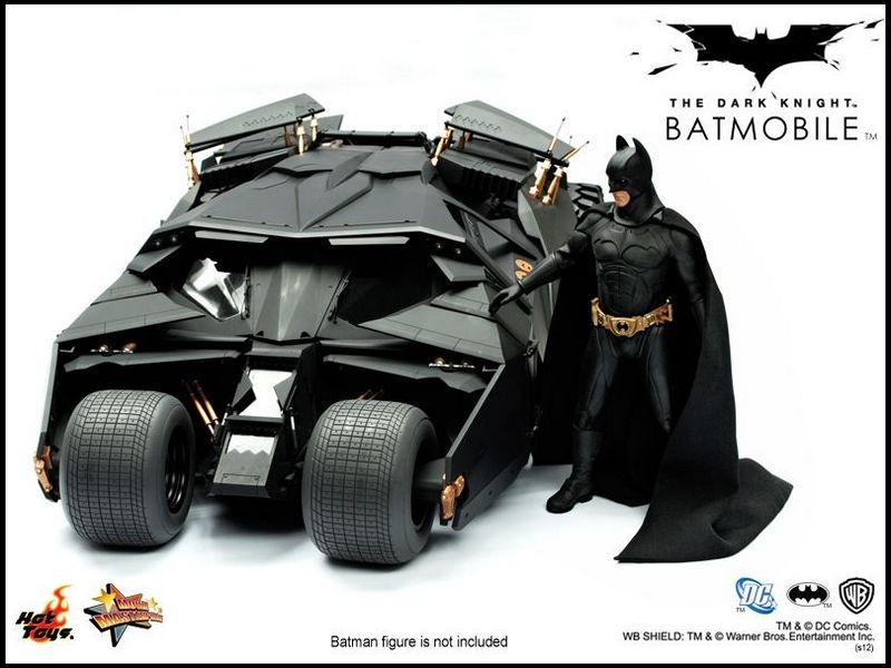 Hot Toys 1/6 The Dark Knight  Batmobile Collectible NEW  