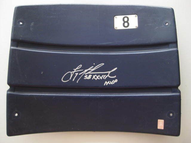 TROY AIKMAN signed COWBOYS STADIUM Seat Back w/ SB MVP  