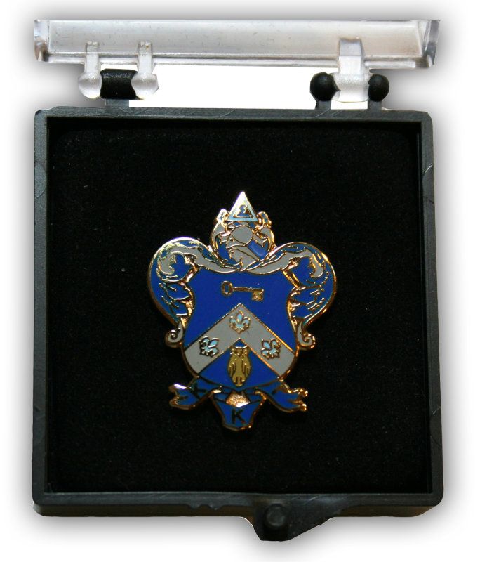 Kappa Kappa Gamma   24k GF Coat of Arms Lapel Pin  