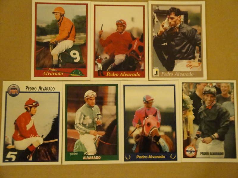 HORSE RACING, JOCKEY CARDS, (LOT 7) PEDRO ALVARADO  