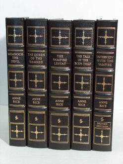 signed, The Vampire Chronicles by Anne Rice, Easton Press, 5 volumes 