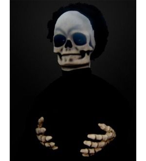 Halloween Table Tot Skull Skeleton Animatronic Prop  