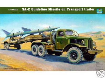 Trumpeter 1/35 00204 SA 2 Missile on Transport trailer  