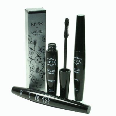 NYX COSMETICS DOLL EYE MASCARA DE01 LONG LASH EXT BLK  